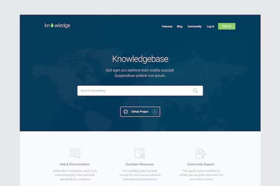 Knowledge - Knowledgebase & Documentation HTML Template