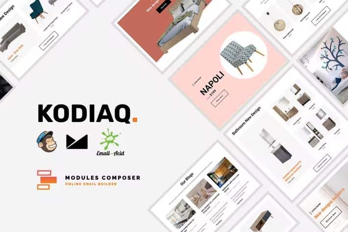 Kodiaq - E-commerce Responsive Email Template with MailChimp Editor, StampReady & Online Builder