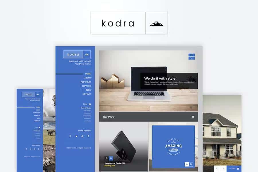 Kodra - Full Screen Portfolio HTML Template