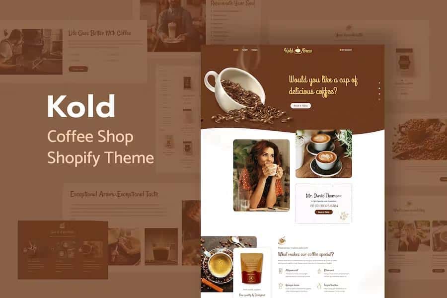 KoldBrew - Coffee Shop Shopify Theme product preview
