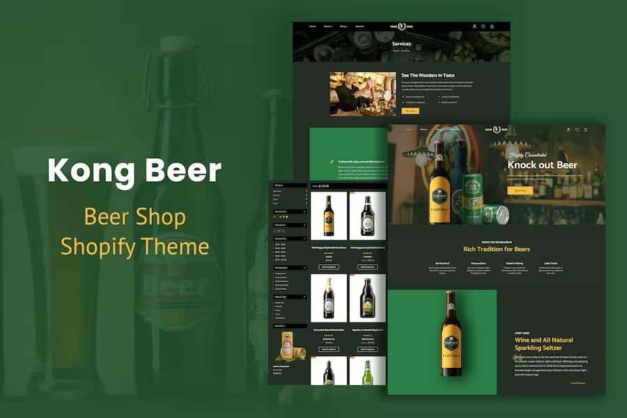 Kong - Alcohol, Beer & Liquor Store Shopify Theme