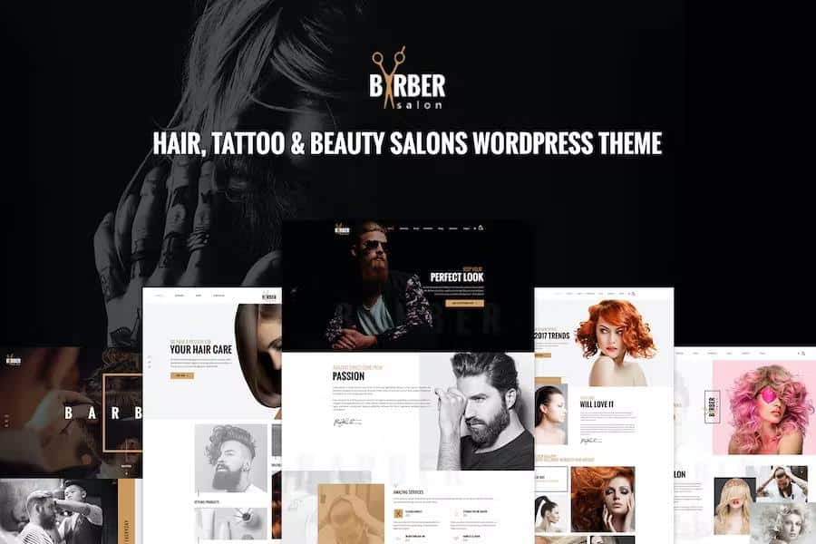 Barber - Hair, Tattoo & Beauty Salons WordPress Theme