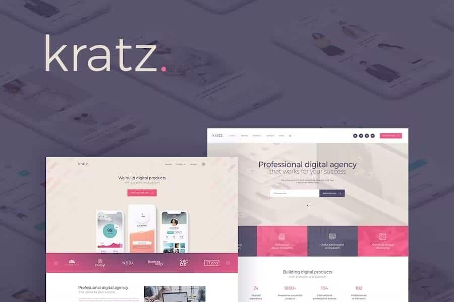 Kratz - Digital Agency Marketing and SEO WordPress Theme
