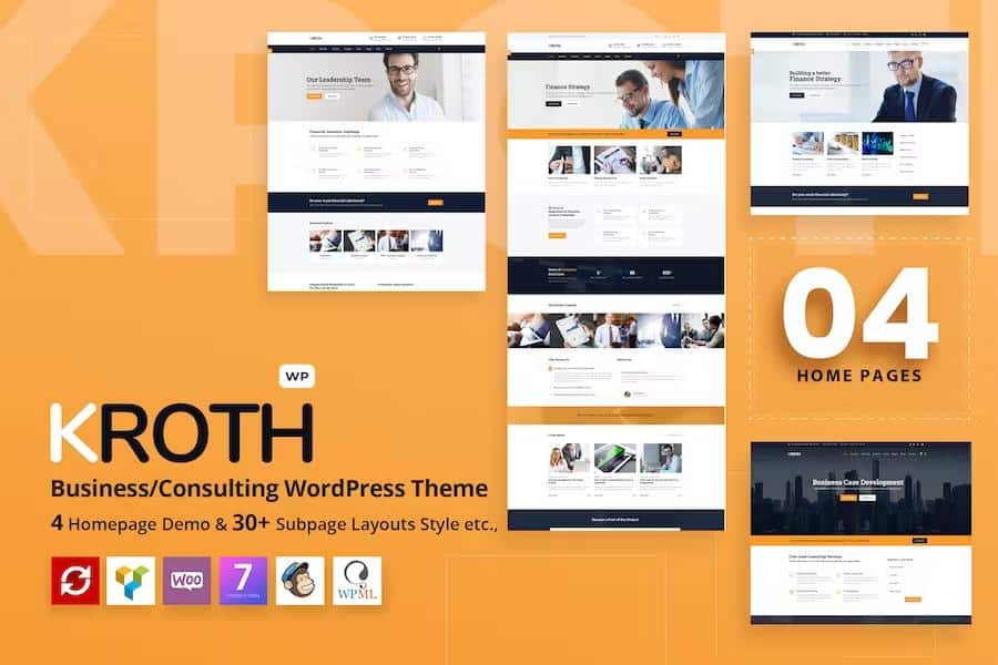 Kroth - Business Consulting WordPress Theme