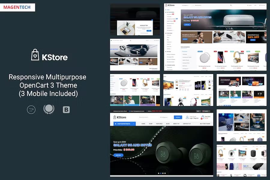 KStore - Multipurpose OpenCart 3 Hi-Tech Theme ( 3 Mobile Layouts Included)