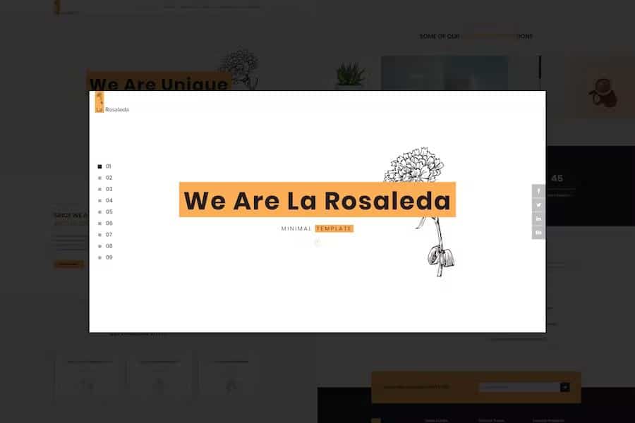 La Rosaleda - Creative HTML Template
