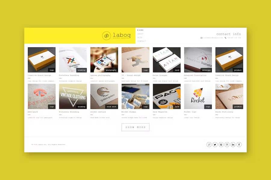 Laboq - The Ultimate HTML5 Minimal Template