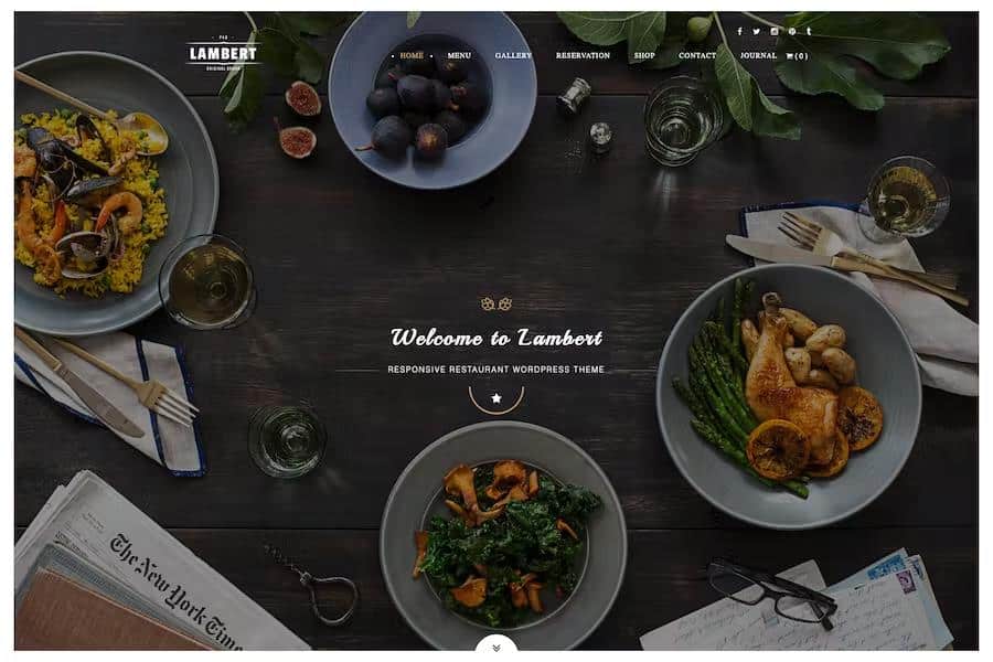Lambert - Restaurant Cafe Pub WordPress Theme