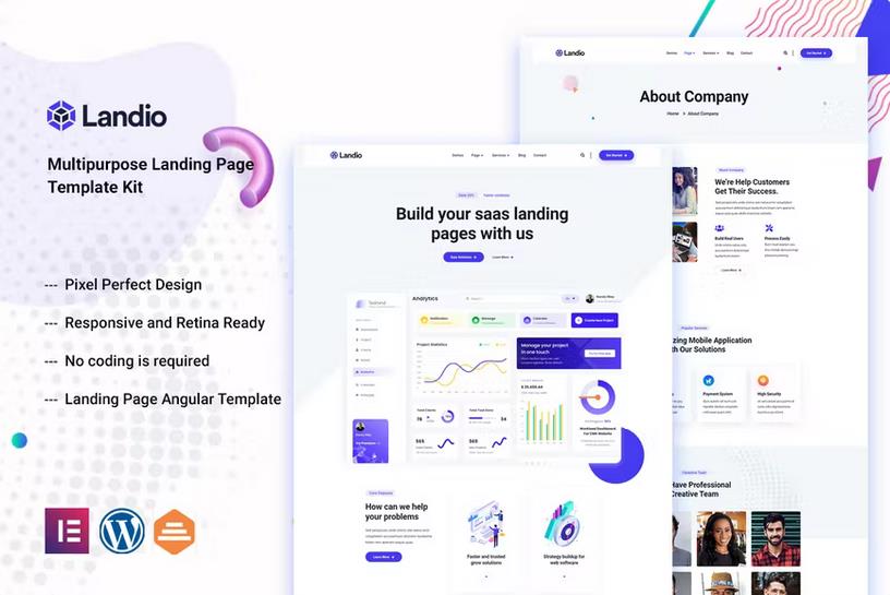 Landio - Multipurpose Elementor Template Kit listing image