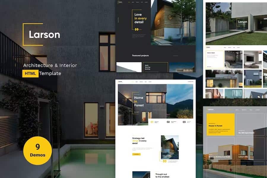 Larson - Architecture & Interior HTML template