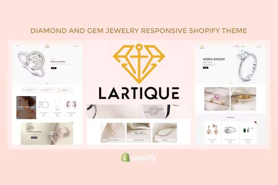 Lartique - Diamond And Gem Jewelry Responsive Shopify Theme