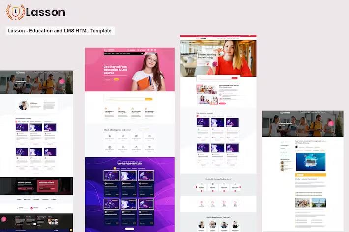 Lasson - Education and LMS HTML Template listing image