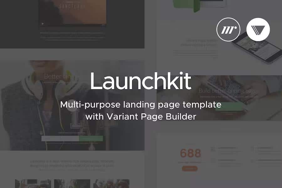 Launchkit Landing Page, Variant Builder