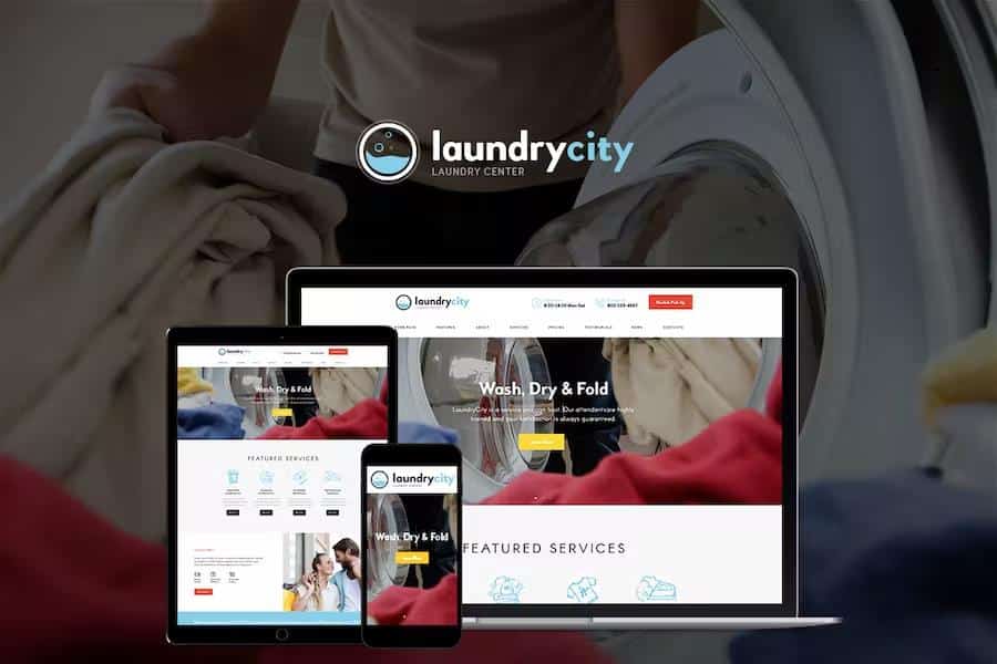 Laundry City - Dry Cleaning Services WordPress Theme