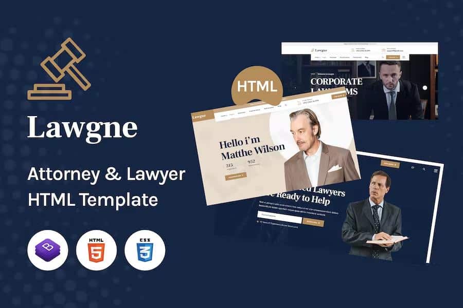 Lawgne - HTML Template for Attorney & Lawyers