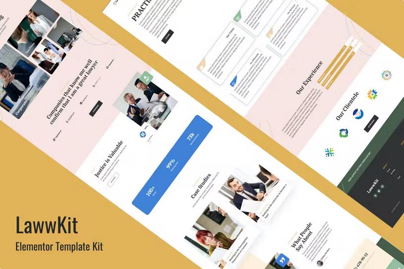 Lawwkit - Legal Practice Elementor Template Kit product preview