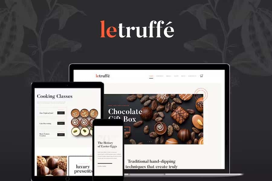 Le Truffe - Chocolate Sweets & Candy Store WordPress Theme