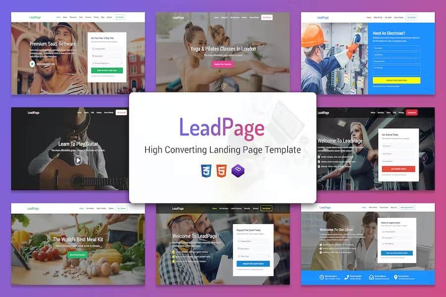 LeadPage - Multipurpose Marketing HTML Landing Page Template