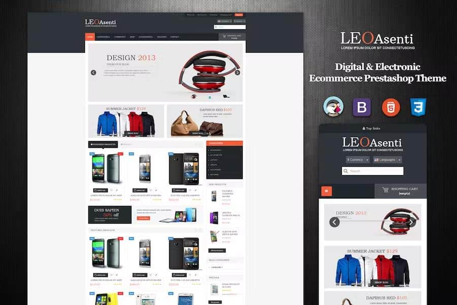 Leo Asenti Prestashop  Electronics Theme