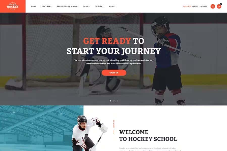 Let's Play - Hockey School & Winter Sports WordPress Theme