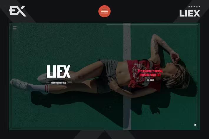 Liex - Creative One Page Portfolio Template