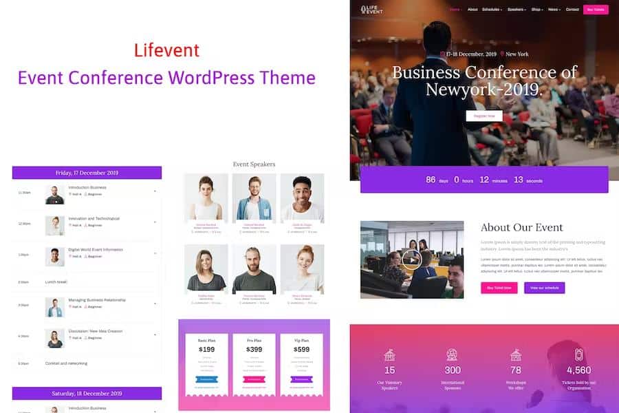Lifevent - Event Conference WordPress Theme