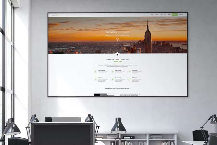 Light Multipurpose Parallax Landing Page