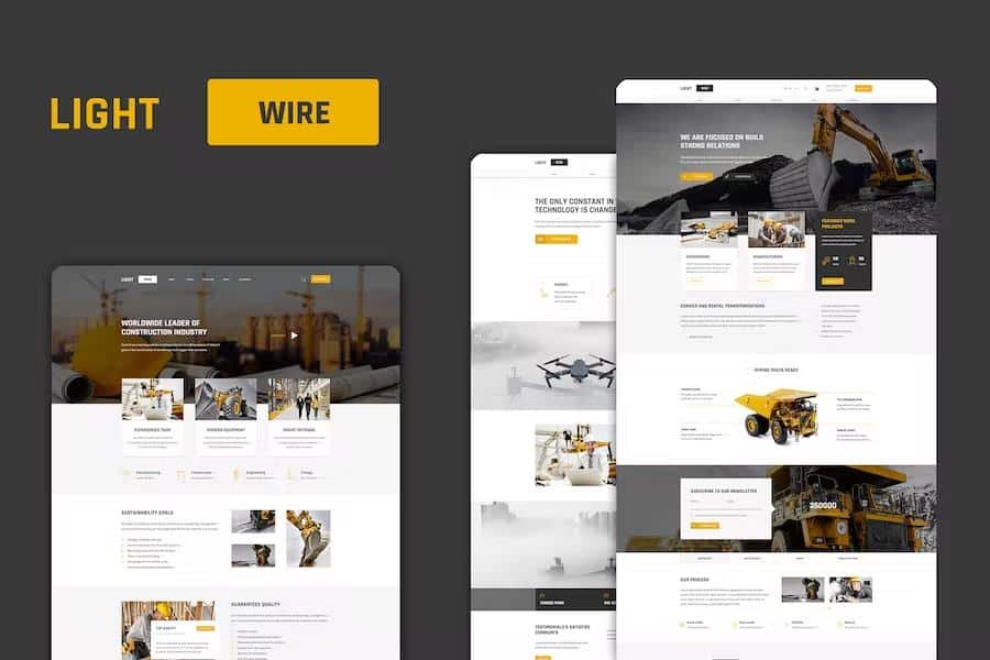 Lightwire - Construction And Industry Template