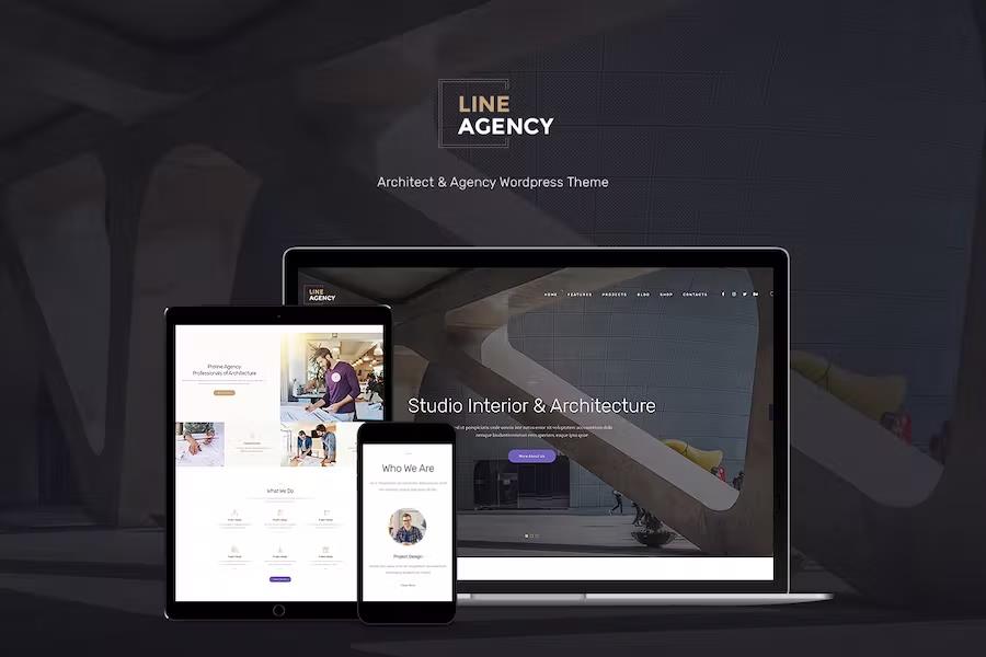 Line Agency - Interior Design & Architecture WordPress Theme
