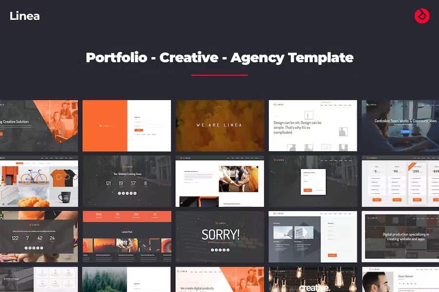 Linea - Portfolio, Creative, Agency and Multipurpose Website Template