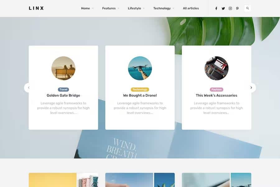 Linx - WordPress Blog & Magazine Theme