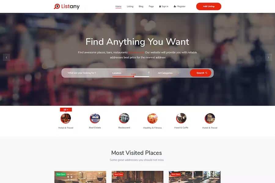 Listany - Directory and Listings HTML Template