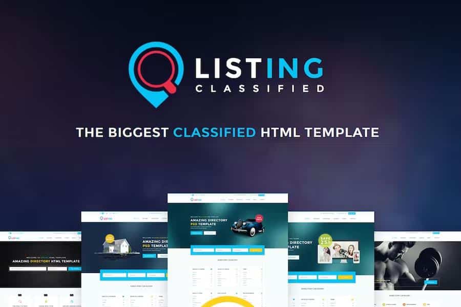 Listing - Classified Ads Directory HTML Template