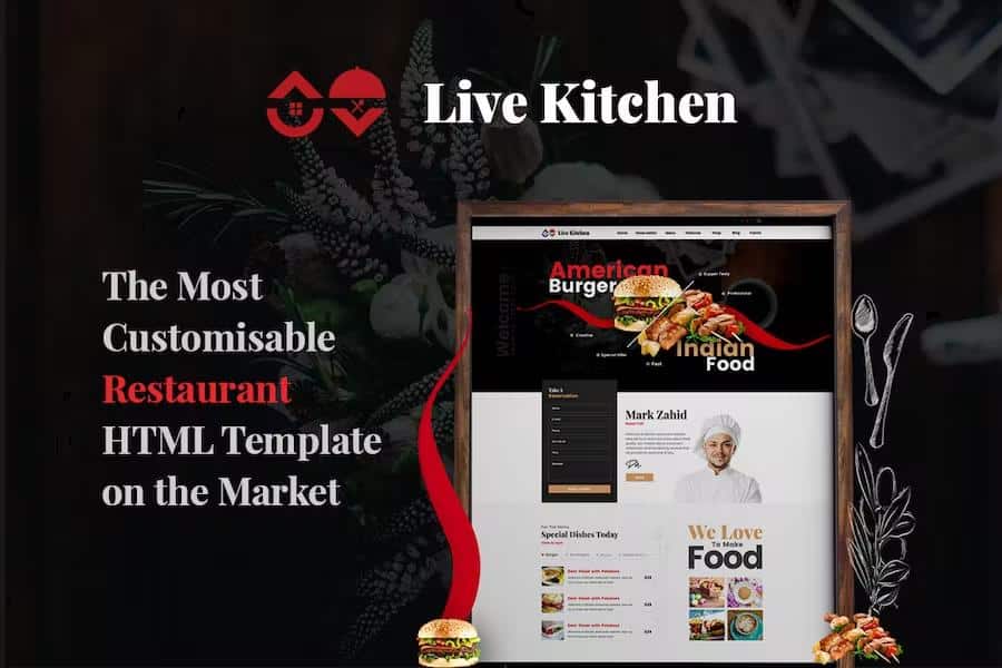 LiveKitchen - HTML5 Restaurant Template