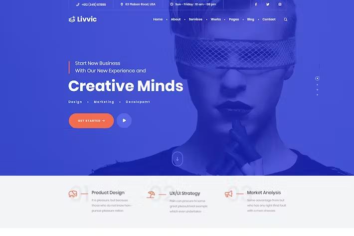 Livvic - Personal Portfolio HTML Template listing image