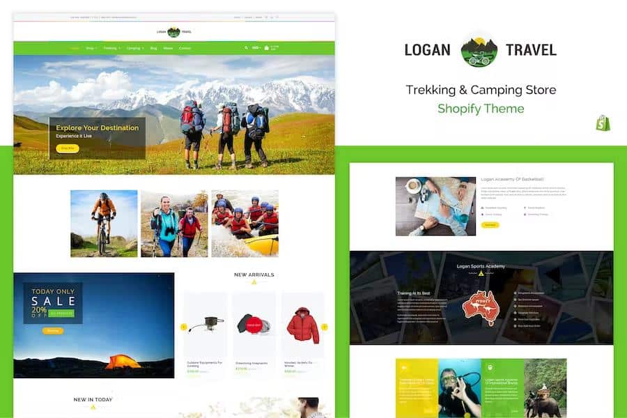 Logan - Adventure, Travel Store Shopify Theme
