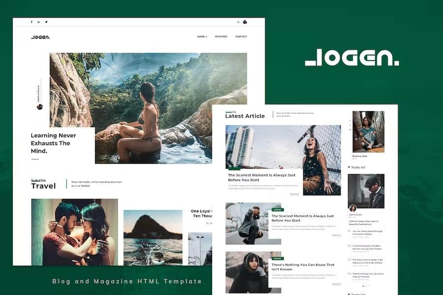Logen - Blog and Magazine HTML Template