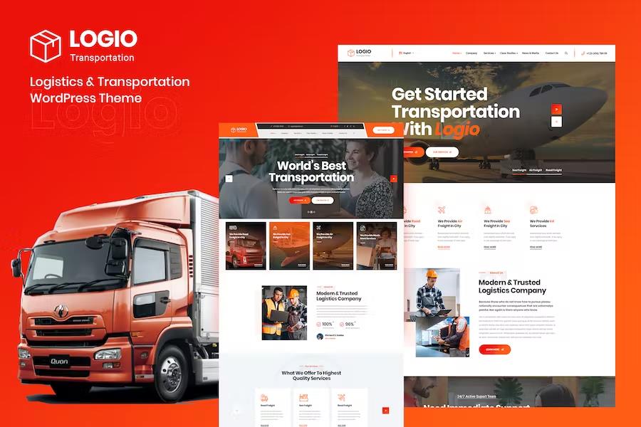 Logio - Logistics & Transportation WordPress Theme