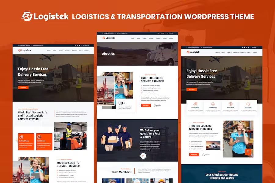 Logistek - Logistics & Transportation WordPress Theme