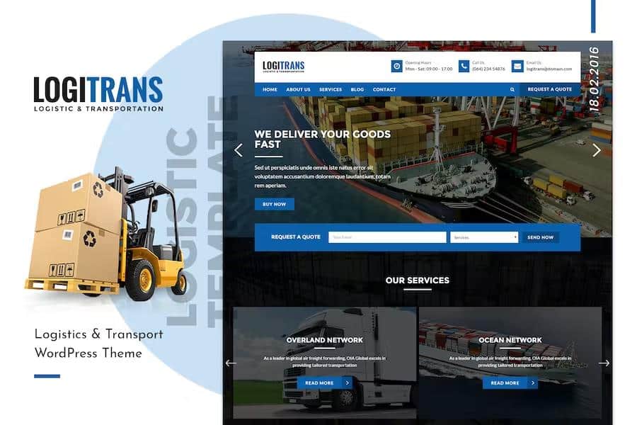 LogiTrans - Logistic and Transportation HTML Template