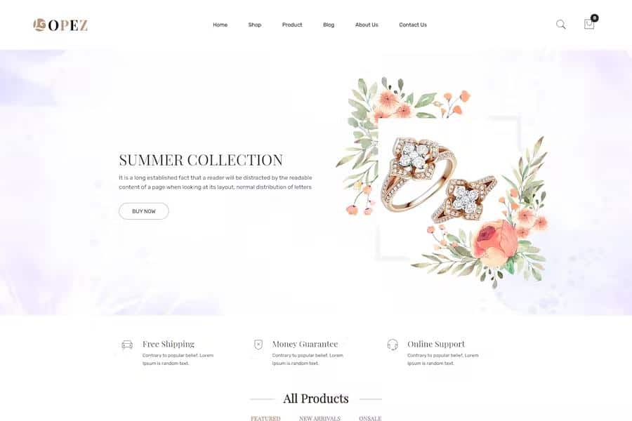 Lopez - Jewelry Shopify Theme