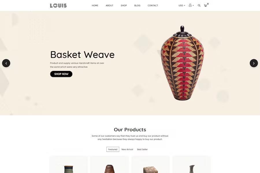 Louis - Handmade & Craft Shopify Theme