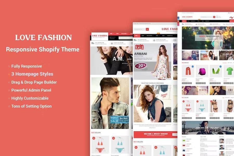 LoveFashion - Responsive Multipurpose Sections Drag & Drop Builder Shopify Theme