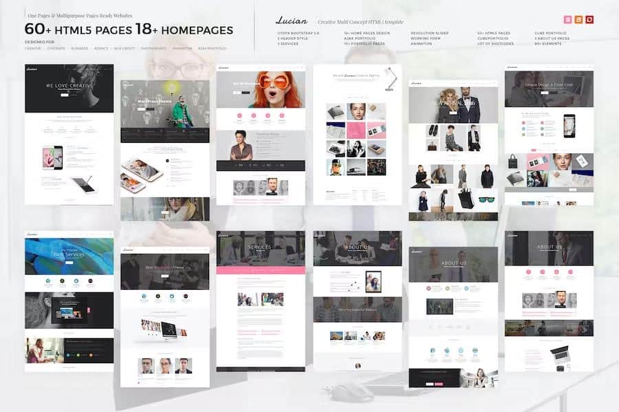 Lucian - Multi-Concept Creative HTML5 Template