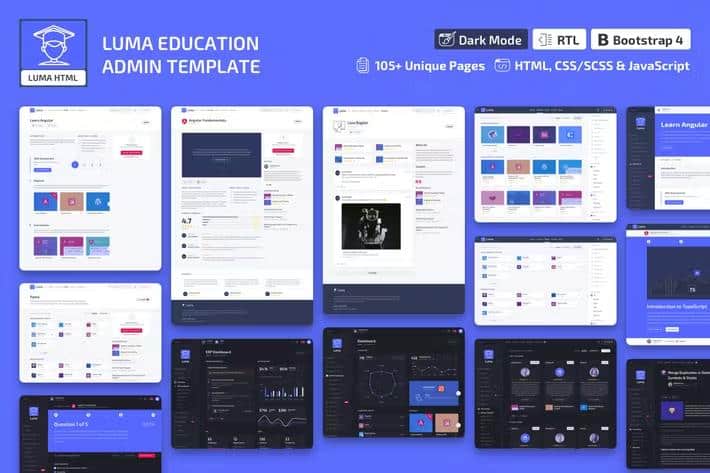 Luma - Education HTML Learning Management System Admin Template