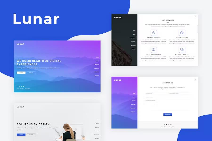 Lunar - Responsive Coming Soon Template