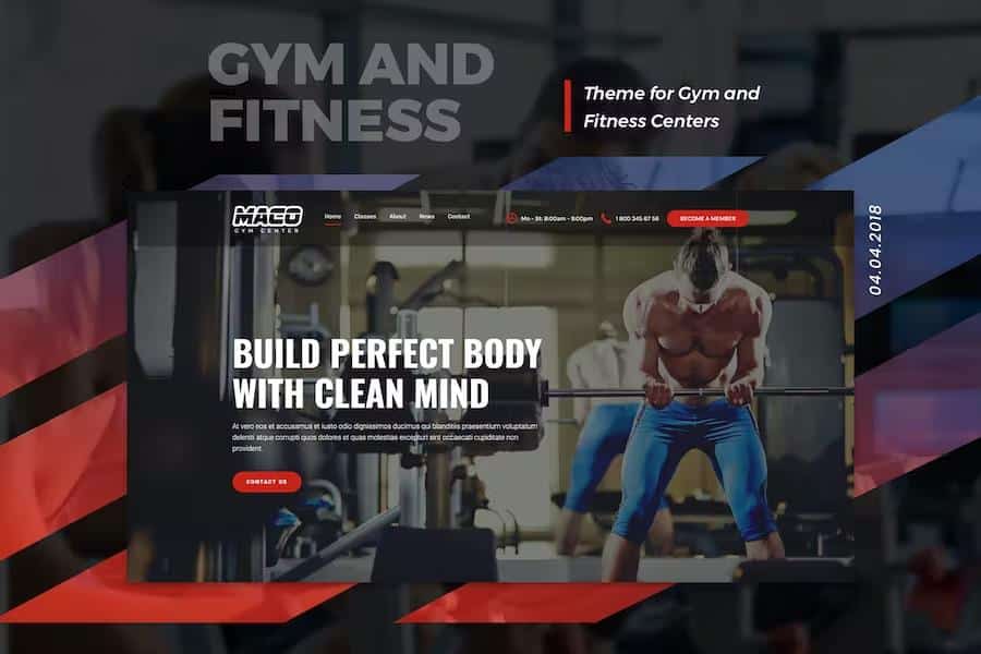 Maco - Gym and Fitness WordPress Theme