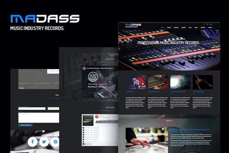 Madass - Music Industry HTML Template