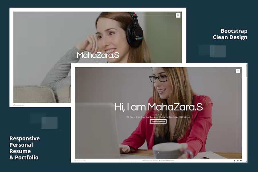 MahaZara.S HTML Personal Resume and Portfolio