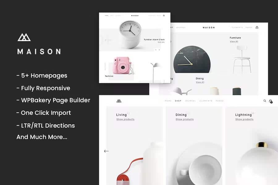 Maison - Minimalist eCommerce WordPress Theme